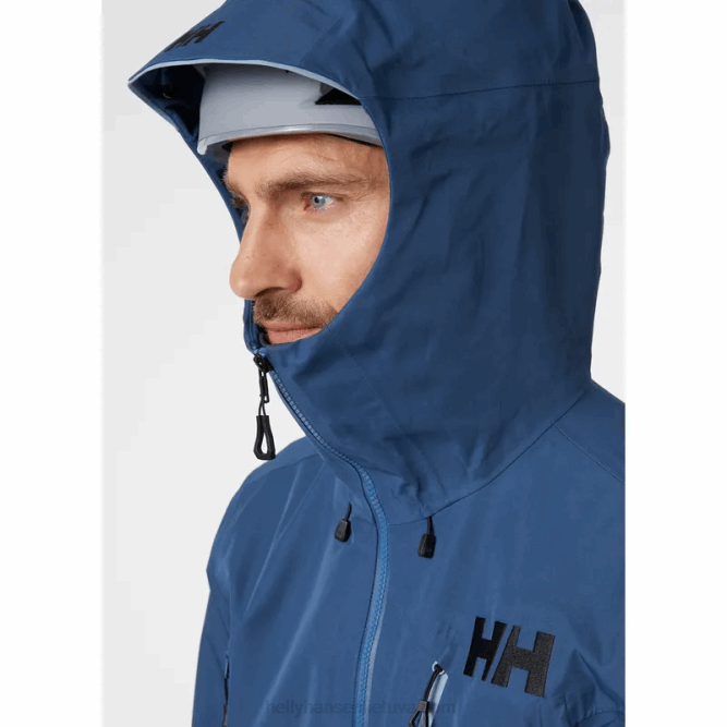 N682142 giacca da uomo odin 9 worlds infinity shell Helly-Hansen fiordo profondo