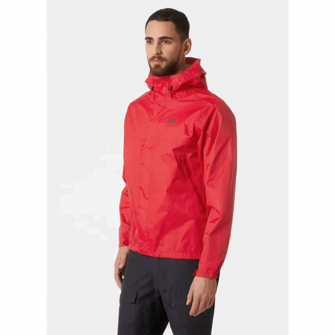 N682165 giacca loke shell da uomo Helly-Hansen rosso