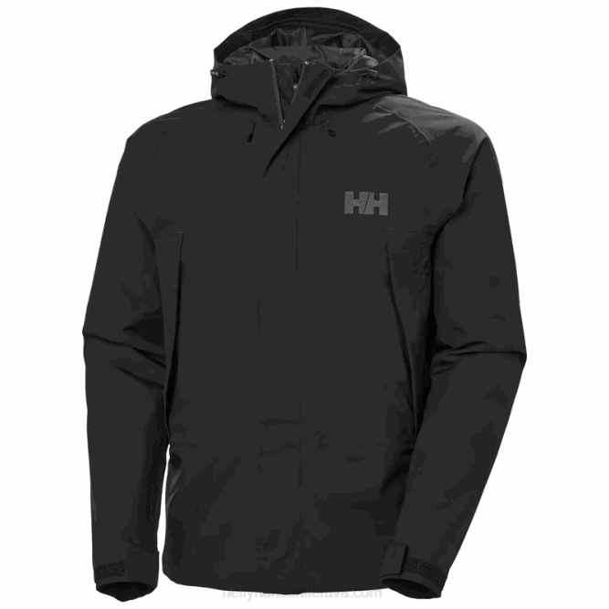 N682188 giacca shell Banff da uomo Helly-Hansen nero