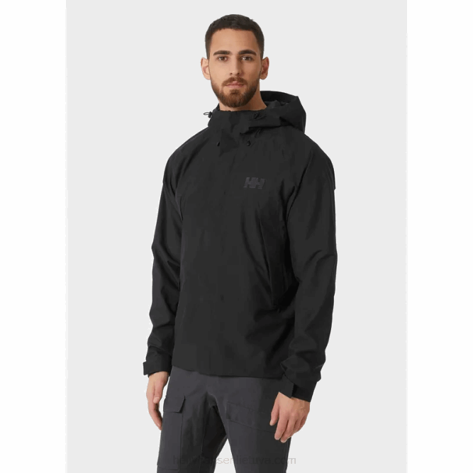 N682188 giacca shell Banff da uomo Helly-Hansen nero