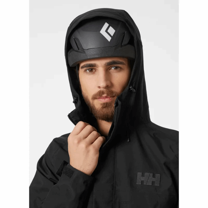 N682188 giacca shell Banff da uomo Helly-Hansen nero