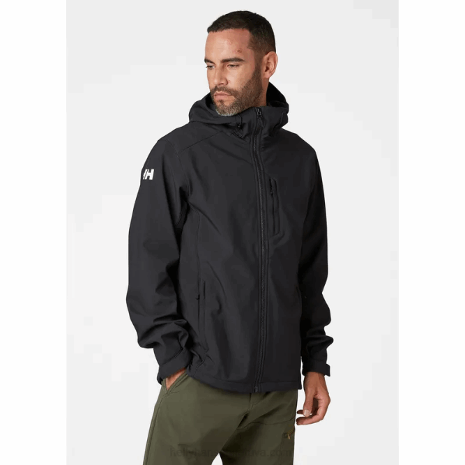 N682202 giacca softshell con cappuccio paramunt da uomo Helly-Hansen nero