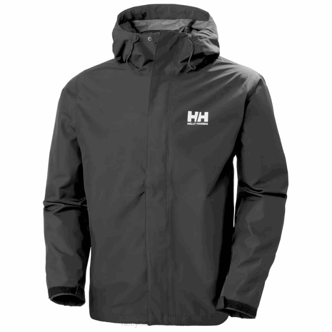 N682208 giacca stratos impermeabile da uomo Helly-Hansen nero