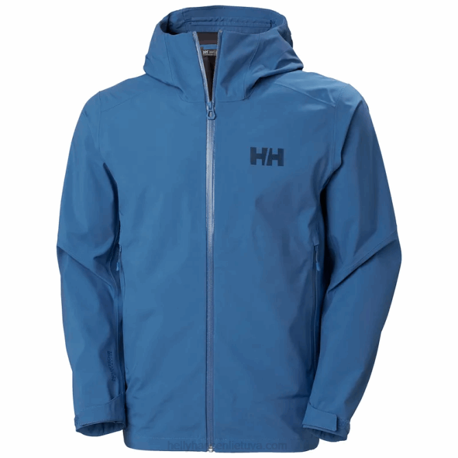 N682210 giacca shell da uomo in verglas a 3 strati Helly-Hansen azzurrite