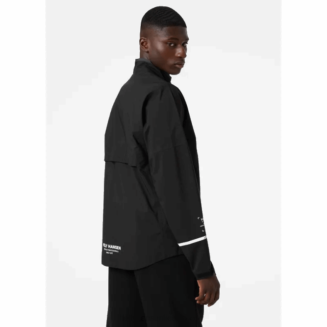 N682272 giacca shell da ciclismo a 3 strati da uomo Helly-Hansen nero