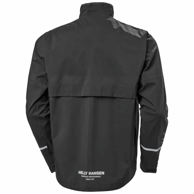 N682272 giacca shell da ciclismo a 3 strati da uomo Helly-Hansen nero