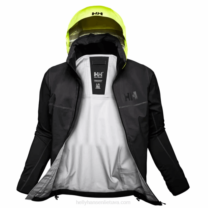 N68252 giacca da uomo hp foil shell Helly-Hansen ebano