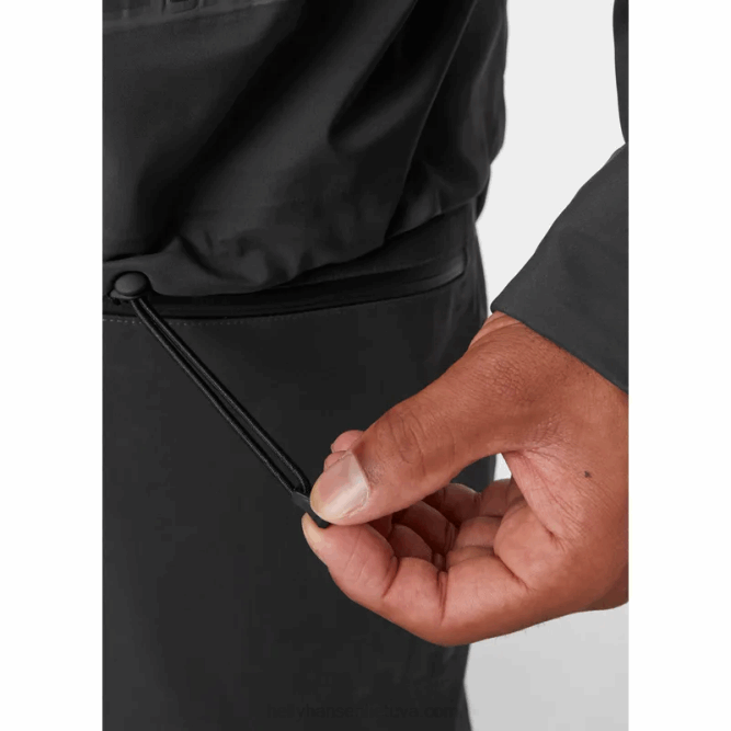 N68252 giacca da uomo hp foil shell Helly-Hansen ebano