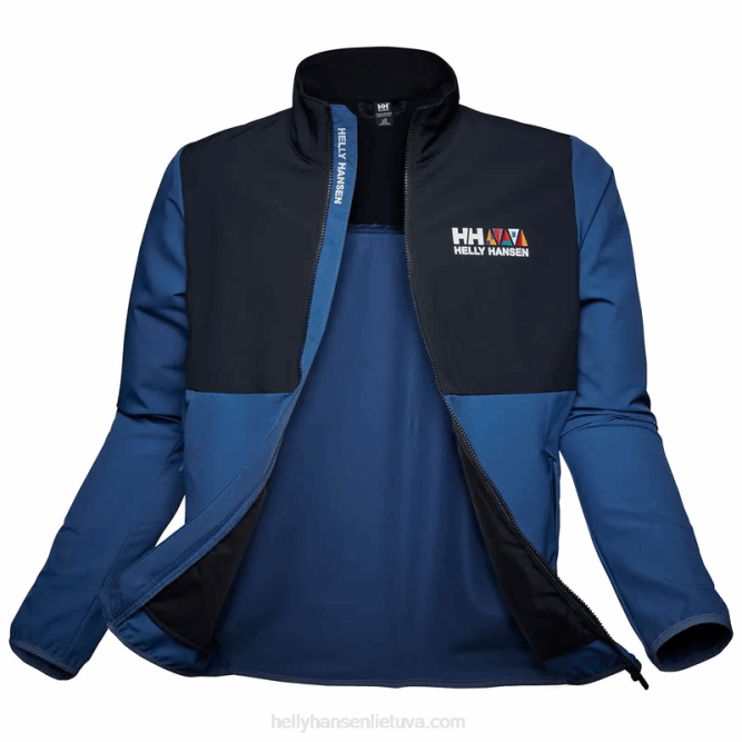 N68268 giacca softshell newport da uomo Helly-Hansen azzurrite