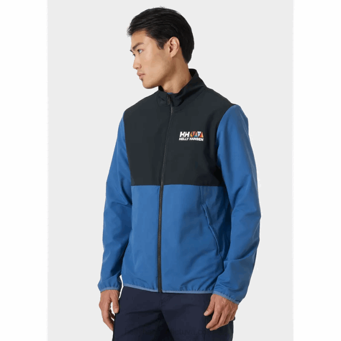N68268 giacca softshell newport da uomo Helly-Hansen azzurrite