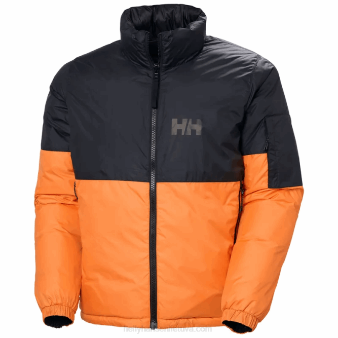 N682330 giacca attiva reversibile da uomo Helly-Hansen papavero arancione