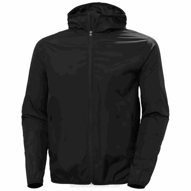 N682366 giubbotto impermeabile leggero da uomo juell Helly-Hansen nero