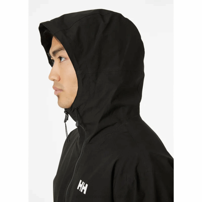 N682243 giacca antipioggia da uomo Helly-Hansen nero