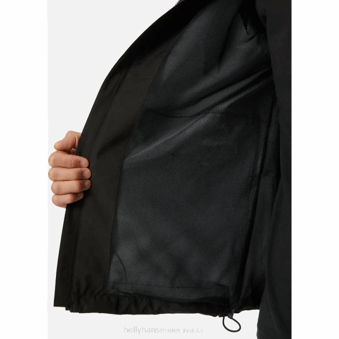 N682243 giacca antipioggia da uomo Helly-Hansen nero