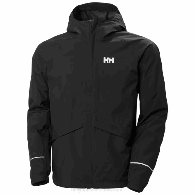 N682253 giacca antipioggia veloce da uomo Helly-Hansen nero