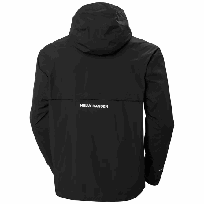 N682253 giacca antipioggia veloce da uomo Helly-Hansen nero