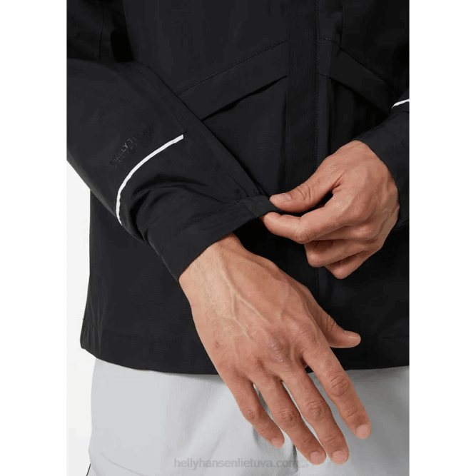 N682253 giacca antipioggia veloce da uomo Helly-Hansen nero