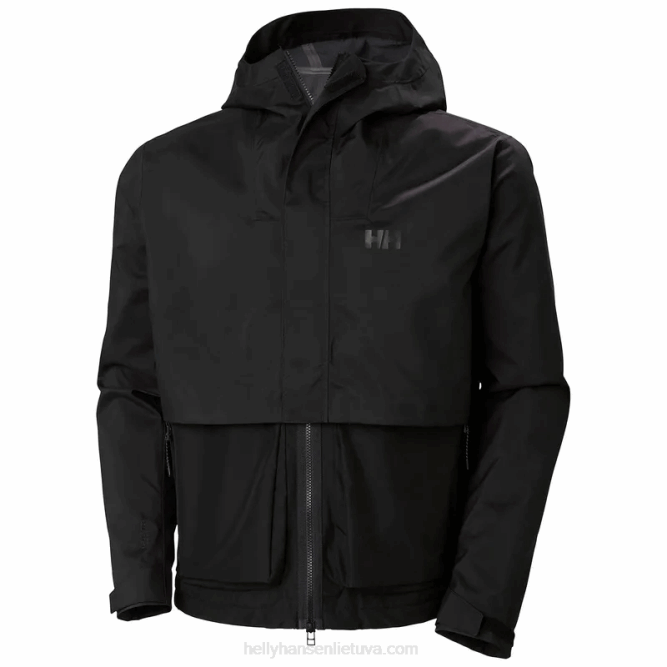 N682257 giacca antipioggia modulare flex da uomo Helly-Hansen nero