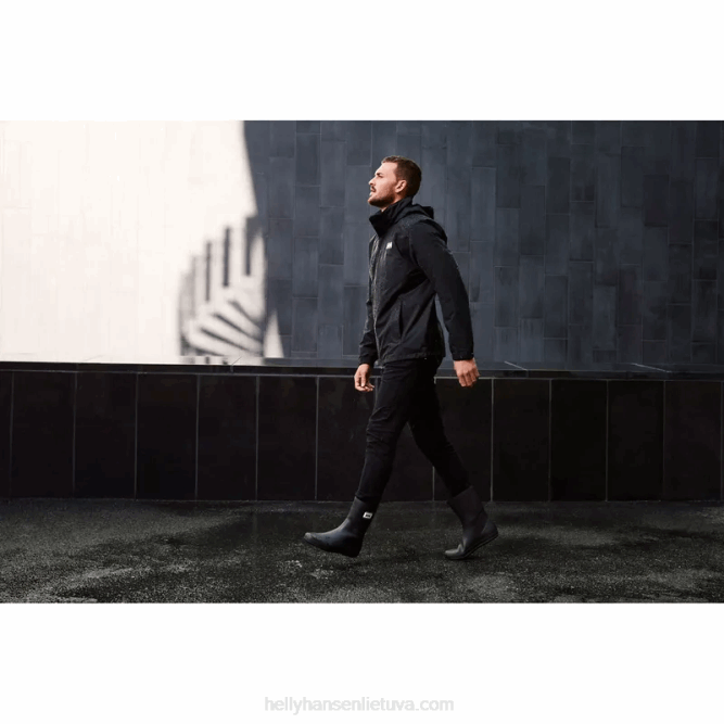 N682260 giacca impermeabile dubliner da uomo Helly-Hansen nero