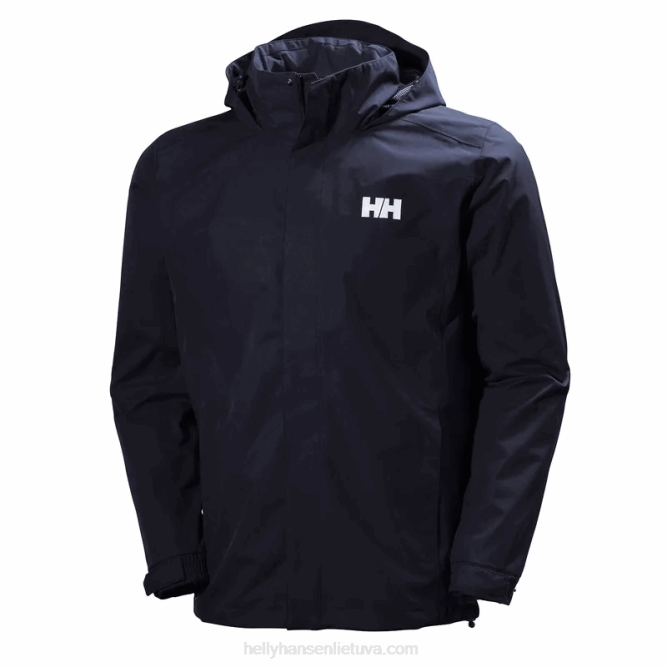 N682260 giacca impermeabile dubliner da uomo Helly-Hansen nero