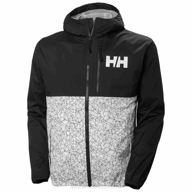 N682284 belfast 2 giacca da uomo impacchettabile Helly-Hansen nero