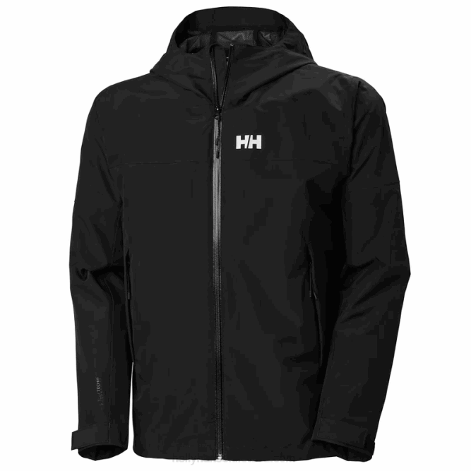 N682296 giacca attiva da uomo legata all'oceano Helly-Hansen nero