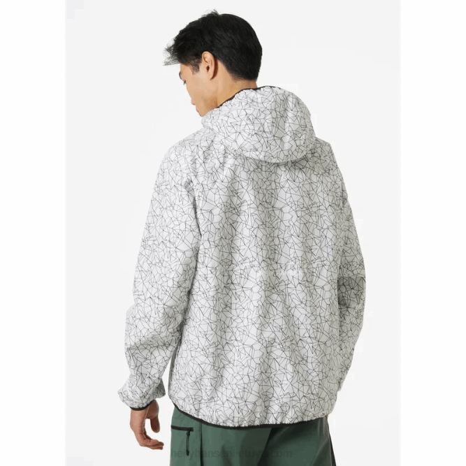 N682297 giacca fast helly tech da uomo Helly-Hansen stampa bianca