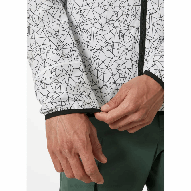 N682297 giacca fast helly tech da uomo Helly-Hansen stampa bianca