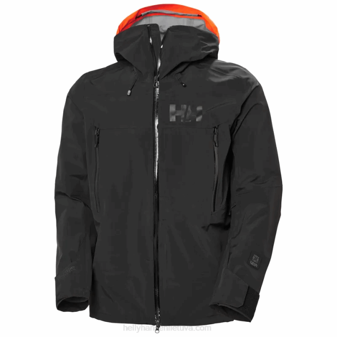 N682175 giacca shell da sci da uomo Sogn Shell 2.0 Helly-Hansen nero