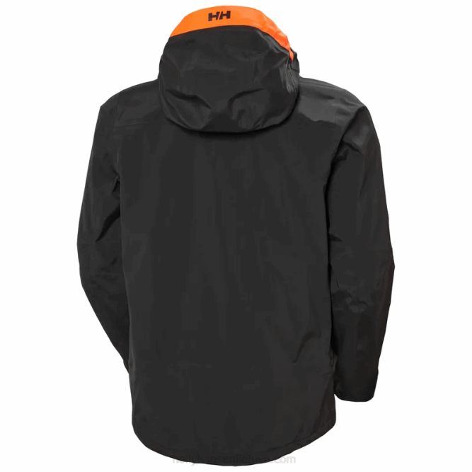 N682175 giacca shell da sci da uomo Sogn Shell 2.0 Helly-Hansen nero