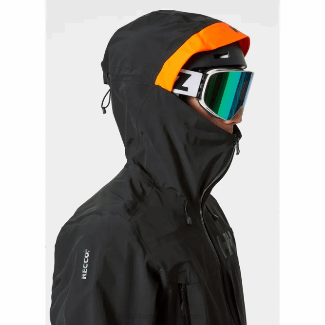 N682175 giacca shell da sci da uomo Sogn Shell 2.0 Helly-Hansen nero
