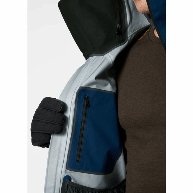 N682199 giacca da sci da uomo ridge infinity shell Helly-Hansen oceano