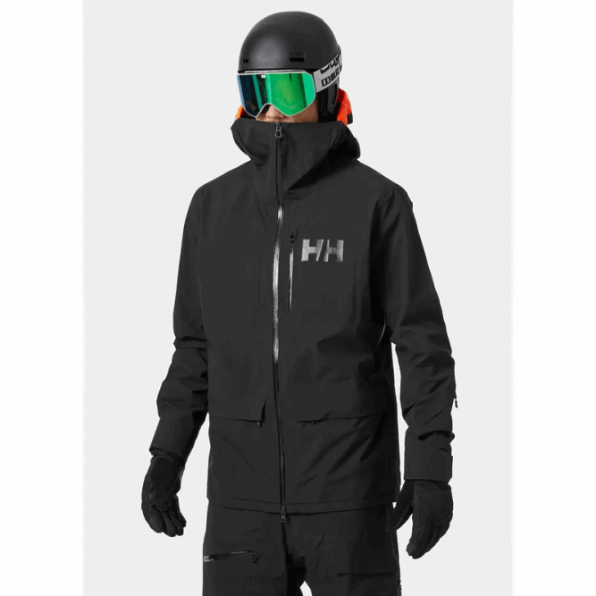 N682201 giacca da sci da uomo ridge infinity shell Helly-Hansen nero