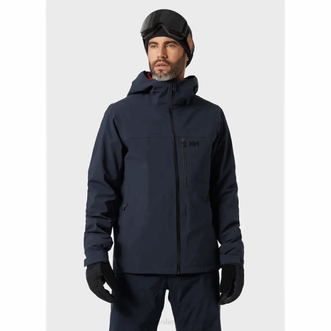 N682204 Giacca da sci rapida da uomo a 3 strati Helly-Hansen Marina Militare