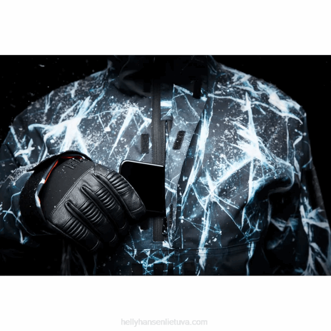 N682437 giacca a vento da sci da uomo ullr d isolata Helly-Hansen mimetica oceanica