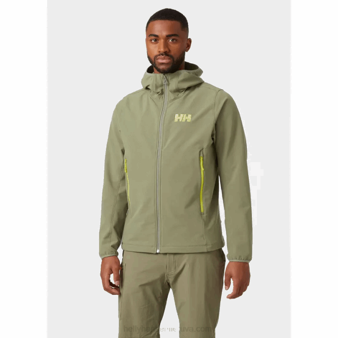 N682223 giacca da uomo con scudo a cascata Helly-Hansen verde lav