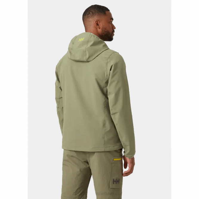 N682223 giacca da uomo con scudo a cascata Helly-Hansen verde lav