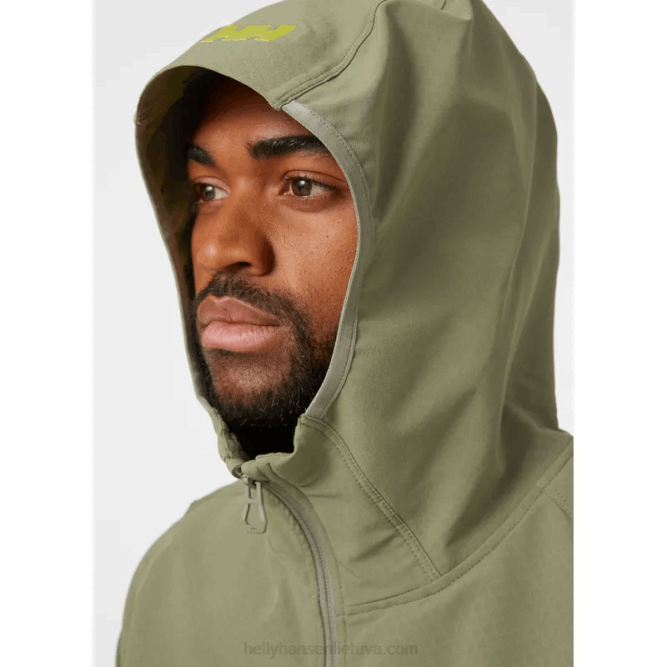 N682223 giacca da uomo con scudo a cascata Helly-Hansen verde lav