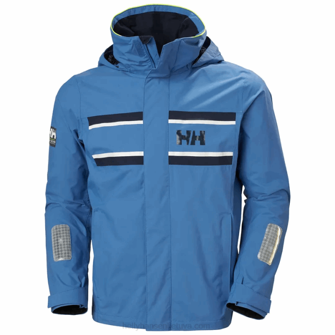 N682107 giacca da vela da uomo saltholm Helly-Hansen azzurrite