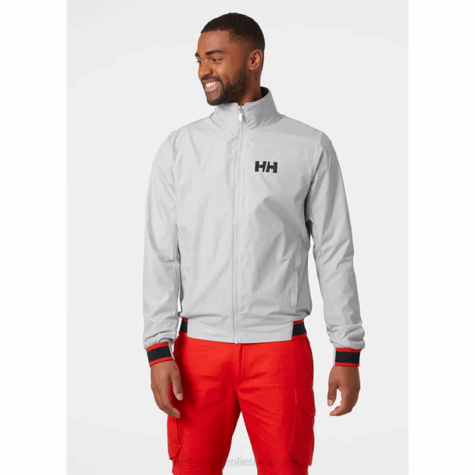 N682115 giacca da vela antivento sale da uomo Helly-Hansen nebbia grigia