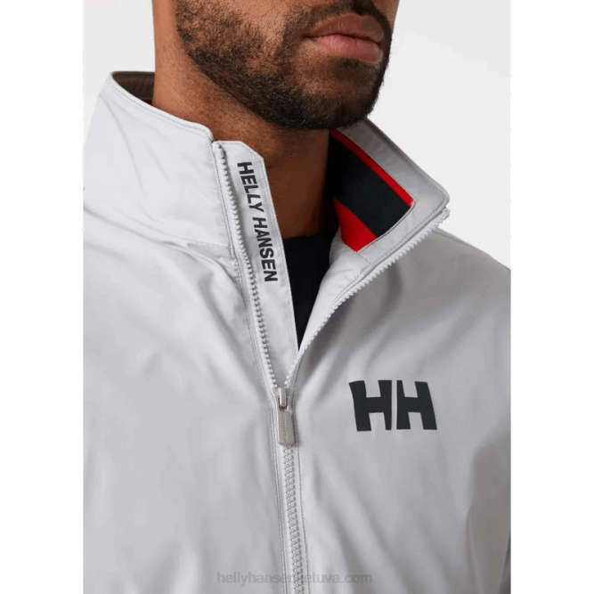 N682115 giacca da vela antivento sale da uomo Helly-Hansen nebbia grigia