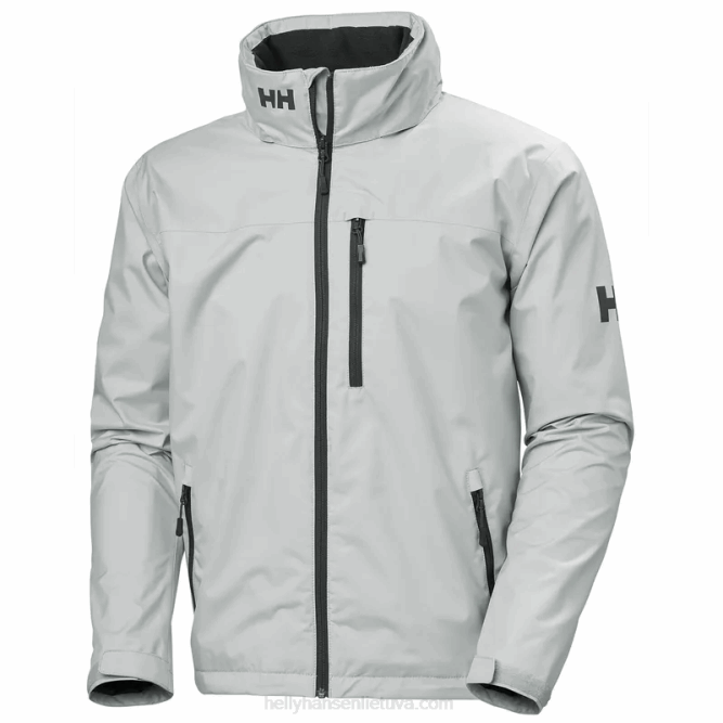 N68212 giacca da vela da uomo con cappuccio Helly-Hansen nebbia grigia