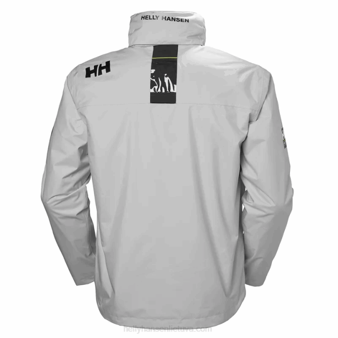 N68219 giacca midlayer con cappuccio da uomo Helly-Hansen nebbia grigia
