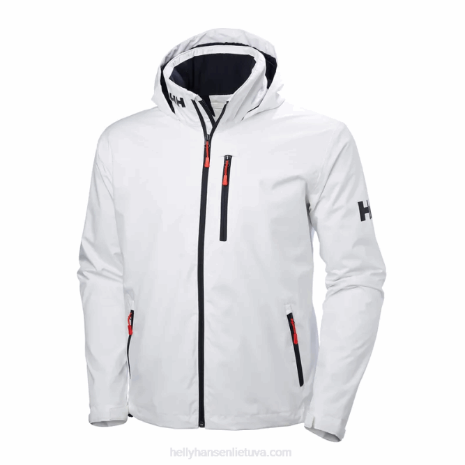 N68220 giacca midlayer con cappuccio da uomo Helly-Hansen bianco