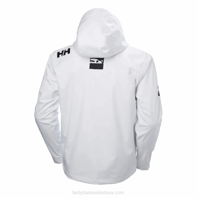 N68220 giacca midlayer con cappuccio da uomo Helly-Hansen bianco