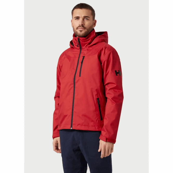 N68221 giacca midlayer con cappuccio da uomo Helly-Hansen rosso