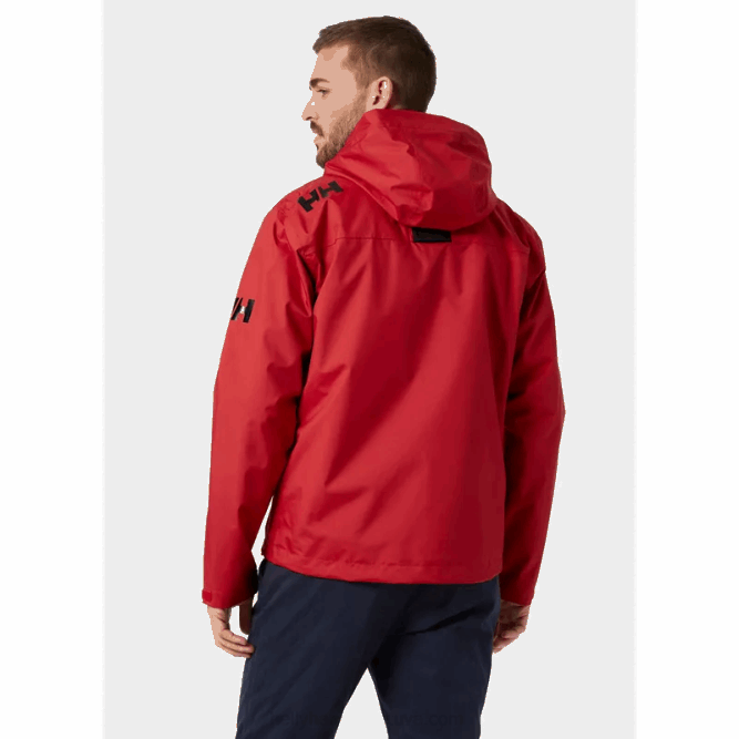 N68221 giacca midlayer con cappuccio da uomo Helly-Hansen rosso