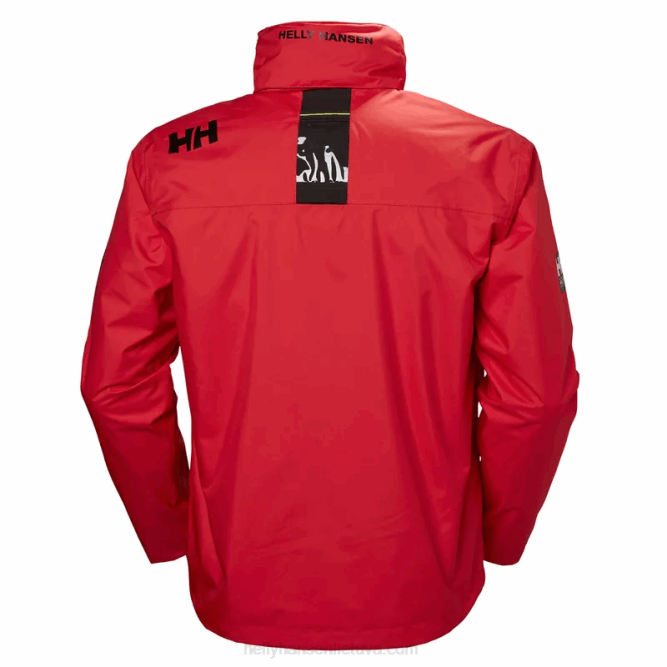N68221 giacca midlayer con cappuccio da uomo Helly-Hansen rosso