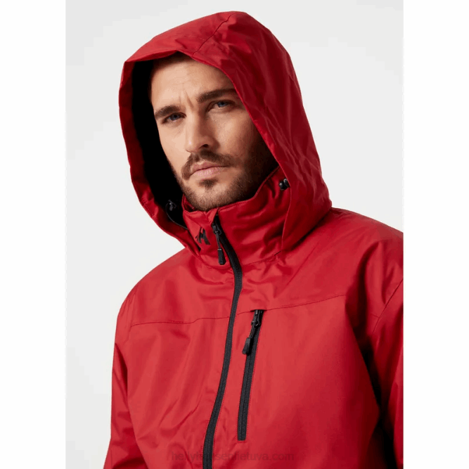 N68221 giacca midlayer con cappuccio da uomo Helly-Hansen rosso