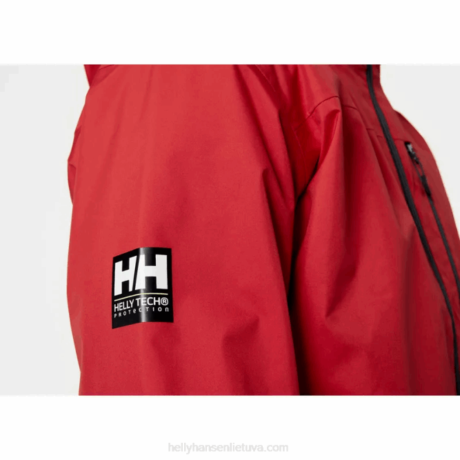 N68221 giacca midlayer con cappuccio da uomo Helly-Hansen rosso